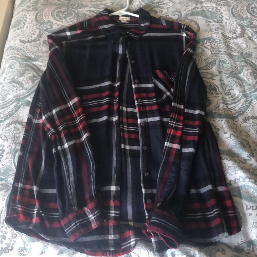 Navy Flannel Shirt